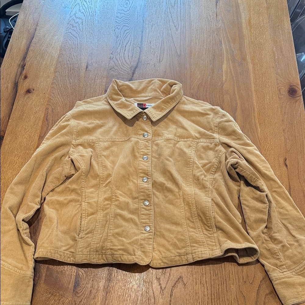 Live a Little Tan Corduroy Jean Jacket - Western Chic
